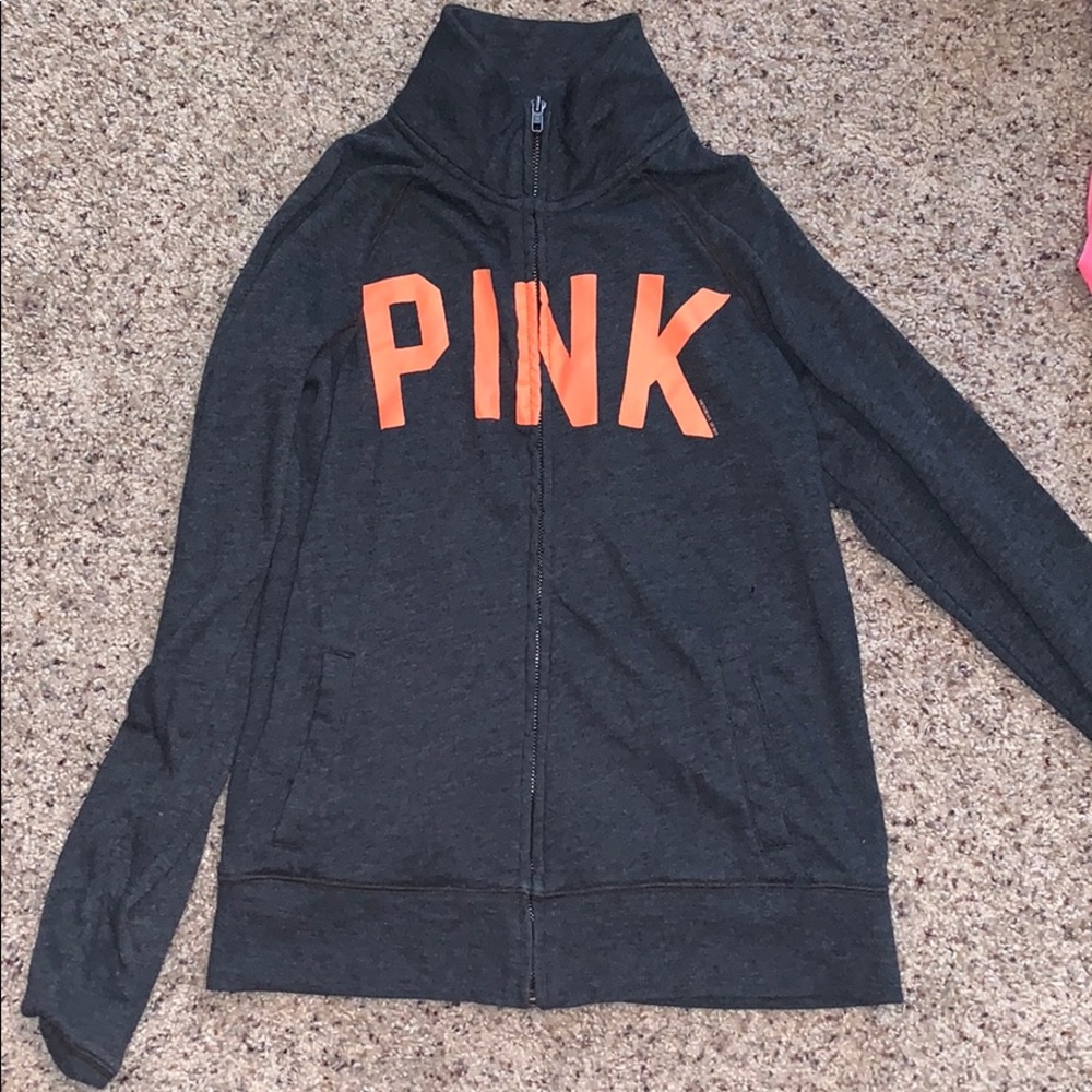 Fill zip pink sweatshirt